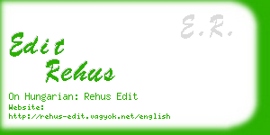 edit rehus business card